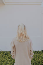 Load image into Gallery viewer, Sand Fleece Poncho Pullover