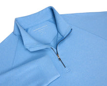 Load image into Gallery viewer, The Westland Quarter-Zip: Heathered Vista Blue