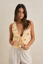 Load image into Gallery viewer, Wildflower Tie Front Top